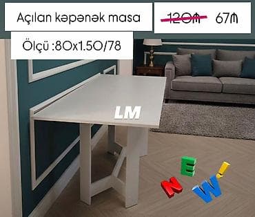 Yeni KƏPƏNƏK 🦋masalar Birbaşa istehsalçıdan alın‼️ Qiymət : 67₼ lalafo.az -da Yeni KƏPƏNƏK 🦋masalar Birbaşa istehsalçıdan alın‼️ Qiymət : 67₼