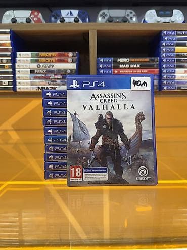 Elektronika: Assasins Creed Valhalla-PS4 diski Oyun diski tam işlək vəziyyətdədir — 1