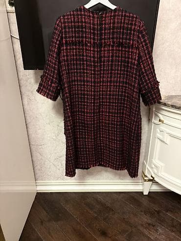 sandy paltar: Dolce & Gabbana qadın paltarı - Model: qısa, düz kəsim, dairəvi — 1