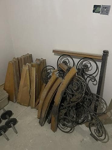 demir pec: Metal vintli pilləkən dəsti - Material: qalın divarlı metal mərkəzi — 4