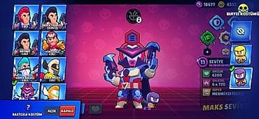 Video oyunlar və konsollar: Brawl Stars hesabı – yüksək səviyyəli, tam kolleksiya - Kupa yolu: 55 — 6