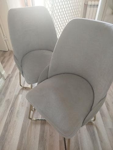salon masasi: Qonaq otağı üçün, Qatlanmayan, rəng - Boz Stul — 2