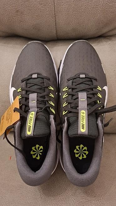 Мужская обувь: Nike Free G qaçış/idman krossovkası - Rəng: tünd boz/qaranlıq boz — 2