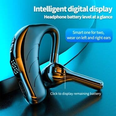 наушники с микрофоном: Новый Беспроводные (Bluetooth) Наушники, цвет - Черный — 2