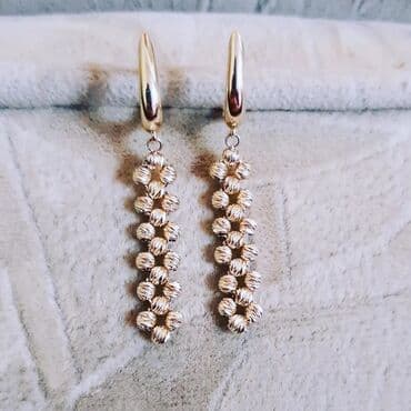 italyan qizili: Dəstə daxildir: Üzük, Sırğa, Pandora, Sarı qızıl, 585 Əyar, 517 g — 5