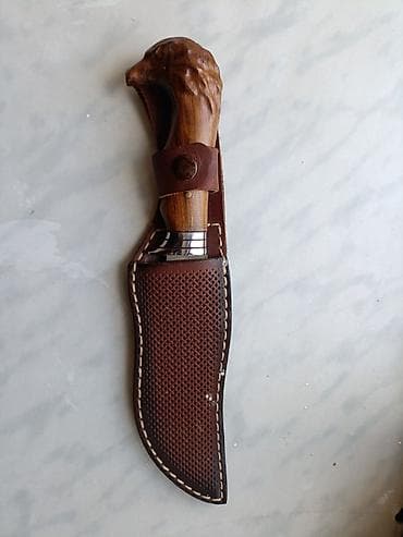 Ovçuluq/bushkraft bıçağı – əl işidir - Qın: qalın, əl ilə tikilmiş lalafo.az -da Ovçuluq/bushkraft bıçağı – əl işidir - Qın: qalın, əl ilə tikilmiş