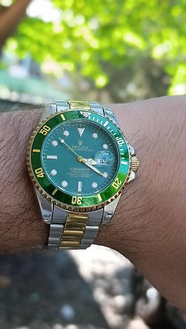 İşlənmiş, Qol saatı, Rolex, rəng - Yaşıl — 1