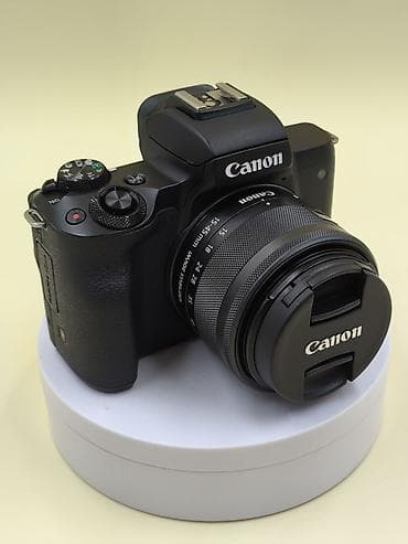 Canon EOS M50 Mark II + EF-M 15-45mm IS STM kit. Cəmi 2K probeg. - — 2