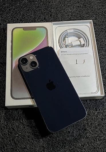 IPhone 14, 128 GB, Qara, Zəmanət, Kredit, Simsiz şarj