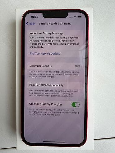 redmi 14 s: IPhone 13, 256 GB, Qırmızı — 8