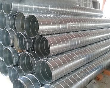 havalandirma borusu: Spiral hava kanalları – sinklənmiş poladdan hazırlanmış dairəvi — 1