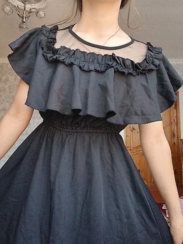 buta xonca: Zərif qara don - Stil: romantik və eleqant - Dizayn: yuxarı hissədə — 2