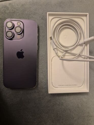 Apple iPhone: IPhone 14 Pro, 128 GB, Blue Titanium, Barmaq izi, Simsiz şarj, Face ID — 1