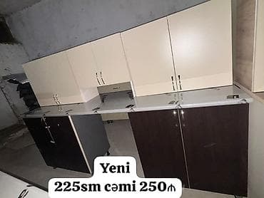 Metbex mebeli – 225 sm • Yeni model, hazır əldədir • Üst və alt