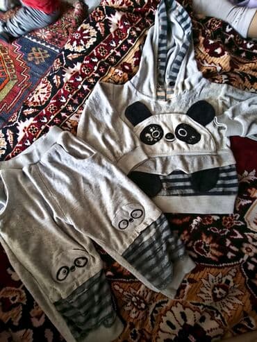 детские футболки в горошек: Комплект, Для мальчиков, 9 - 12 мес. — 2