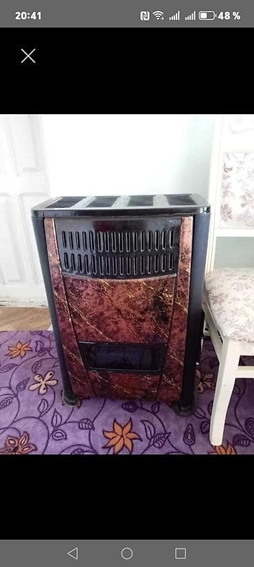 Qapılar və aksessuarlar: Qaz sobası/istilik sobası - Yanacaq növü: təbii qaz - Korpus: mərmər — 1