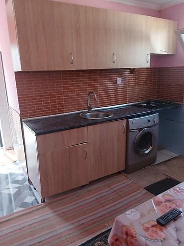 2 otaq ev: 1 otaqlı həyət evi – mətbəx-studio planı - Giriş: dəmir giriş qapısı — 7