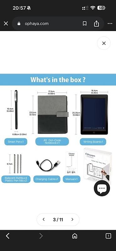 karandaşlar: Ophaya Smart Pen Writing Set – ağıllı yazı və rəqəmsallaşdırma dəsti — 3