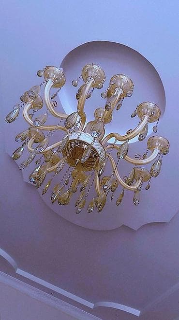 brilliant perde sumqayit: Çılçıraq, 10 və daha çox lampa, Metal — 2