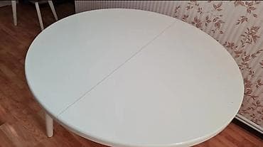 makiaj masası: Qonaq masası, Açılan, MDF, Yumru masa — 2