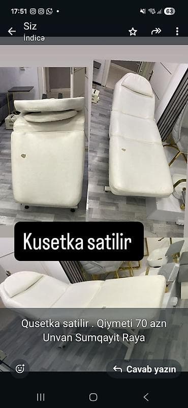 masaj vibrator: Kosmetoloji kuşetka, Qatlanmayan, rəng - Ağ — 1