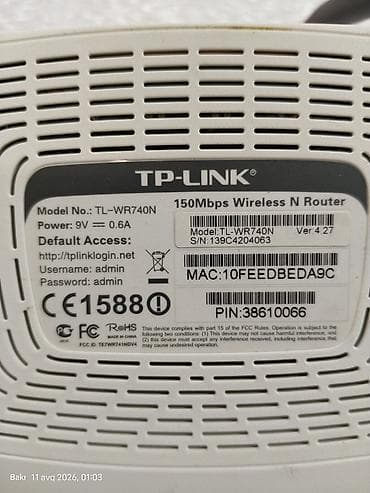 citi net: TP-LINK TL-WR740N simsiz router - Model: TL-WR740N (Ver. 4.27) - — 3