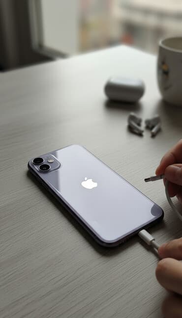 16 pro max qiyməti: IPhone 11, 128 GB, Deep Purple, Face ID — 1