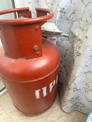 matras ucuz: Qırmızı rəngli məişət qaz balonu - Tutumu: məişətdə istifadə üçün — 1