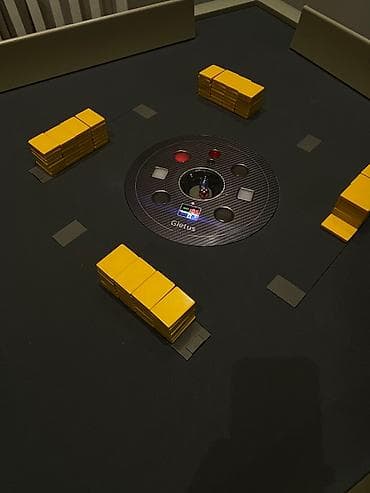 oyun pc: Avtomatik Okey masası – Gletus - 4 nəfərlik kvadrat oyun masası, okey — 3