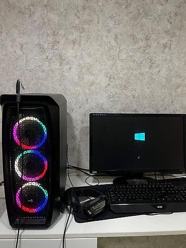 thermal pad: Oyun və iş üçün tam stolüstü kompüter seti Tərkib: - Sistem bloku — 1