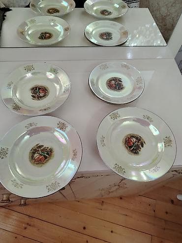 şaxta baba geyim: Nahar dəsti, rəng - Yasəmən, Madonna, 8 nəfərlik, Almaniya — 2