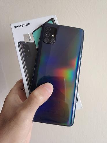 xiaomi note 11: Samsung Galaxy A51, 64 GB, rəng - Göy, Barmaq izi, İki sim kartlı, Face ID — 3