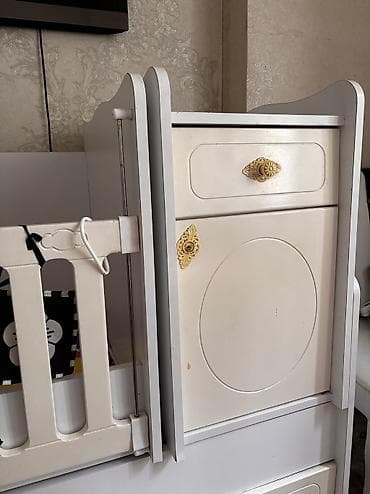 tula: Oğlan və qız üçün, İşlənmiş, Dördbucaq, Beşik, Dəst ilə, Yellənmə mexanizmi ilə — 3
