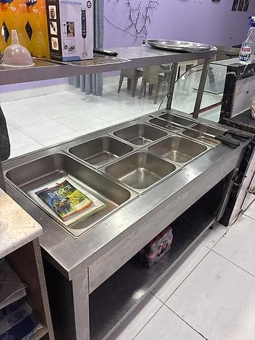 vitrin stend: Paslanmayan poladdan hazırlanmış istiliklə saxlayan gastronom — 1