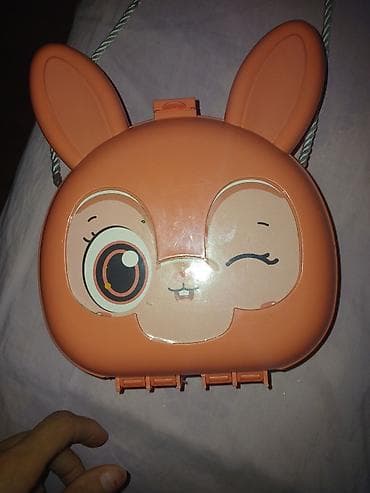 Uşaq üçün oyuncaqlar dəsti – dovşan formalı çiyin çantası - Şirin — 2