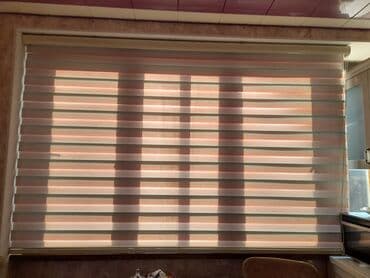 Занавески и тюли: Zebra tipli jalüz pərdələr - İkiqat qatlı zebra mexanizmi: şəffaf və — 5