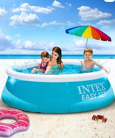 ucuz gitara: Elektron Nasos Hediyye. Intex 2.44 × 0.61 m şişmə hovuz 🌊 Yay — 1