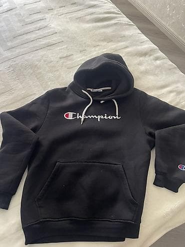 pencek qara: Champion kapüşonlu svitşot - Rəng: qara - Ön hissədə iri “Champion” — 2
