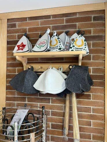 ведро для бани: Sauna papaqı sauna üçün papaq,əlcək — 3