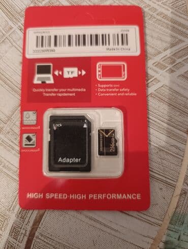 kompüter: Флеш карта 256 ГБ, USB Micro, Новый — 1