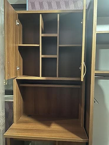 usdular: Komplekt: İş masası + qarderob dolabı (güzgülü) - Material: ağac — 3