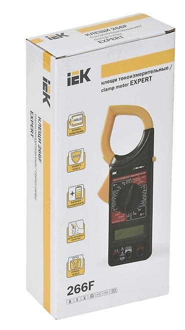 IEK 266F EXPERT cərəyan ölçmə kəlbəti (clamp meter) Xüsusiyyətlər: -