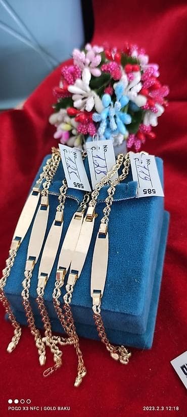 Bilərzik, Sarı qızıl, 585 Əyar, 107 g