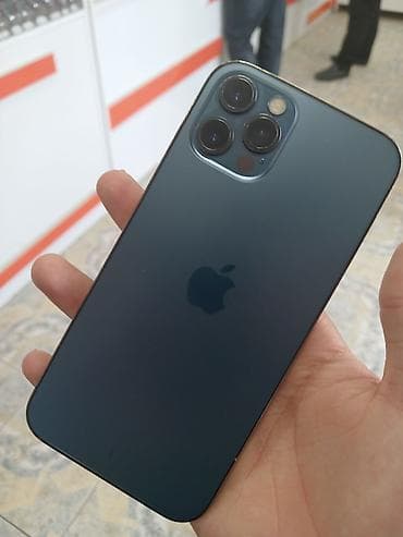 iphone 64: IPhone 12 Pro, 128 GB, Göy, Face ID — 1