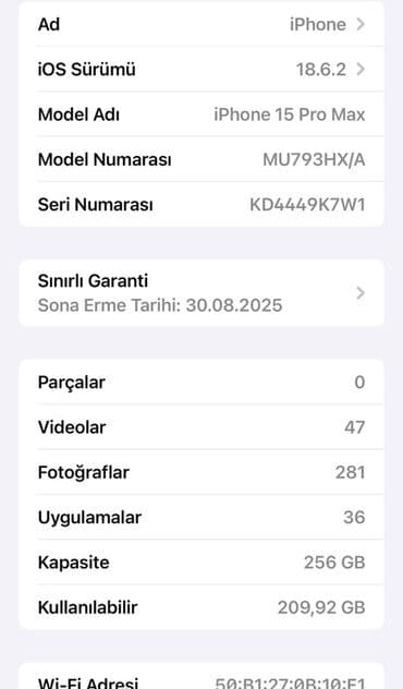 kvadrat nomre: IPhone 15 Pro Max, 256 ГБ, Face ID — 5