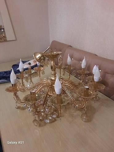 Bra, divar lampaları: Çılçıraq, 10 və daha çox lampa, Metal — 3