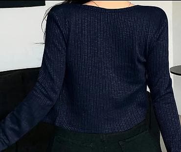 Личные вещи: Qadınlar üçün 2 hissəli trikotaj dəst - Rəng: tünd lacivərt (navy) - — 3