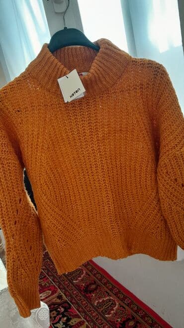 salvar ustu uzun koftalar: Sviter, XS, rəng - Narıncı — 1