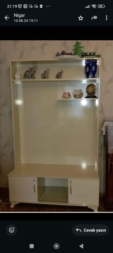 кухна мебели: Tv stend Temiz MDF materialından yığılıb Qiymet 60 man Unvan;Yeni — 1