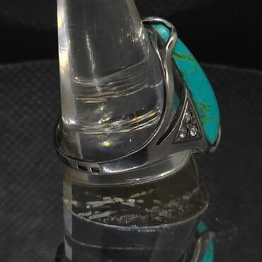 tək qaş: Üzük, Gümüş, Firuzə — 4